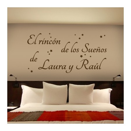 Vinilos nombres Laura y Raúl