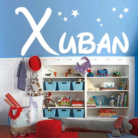 Vinilos nombre Xuban