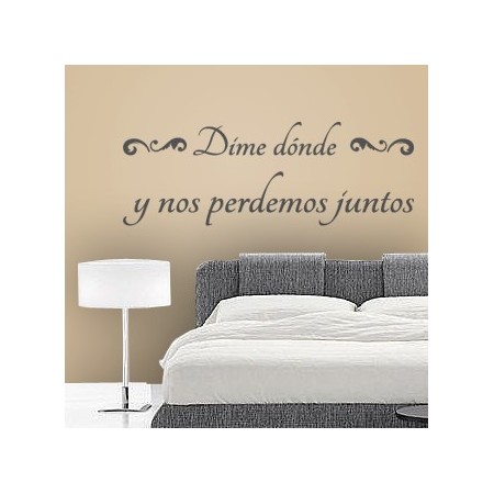 Vinilos Texto Dime Dónde