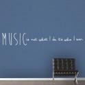 Vinilos texto Frase ingles Music