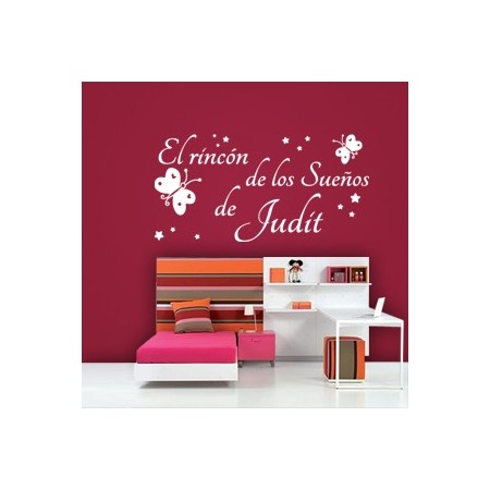pegatina de vinilo El Rincón de los Sueños de Judit