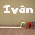 vinilos personalizados nombre Iván