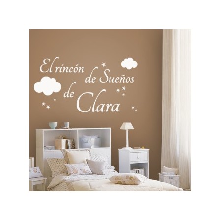 pegatina pared El Rincón de los Sueños de Clara