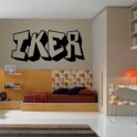 Vinilos nombre Iker graffitti