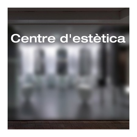 vinilos escaparates Centre d'estètica