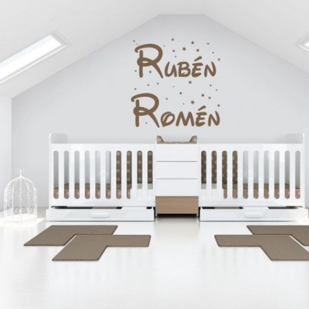 vinilos nombres Rubén y Romén