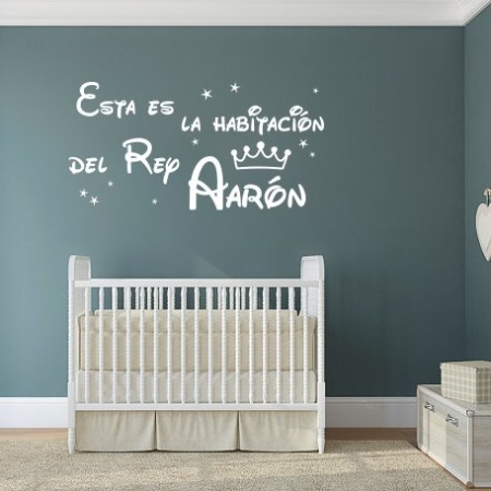 vinilos habitación Rey Aarón