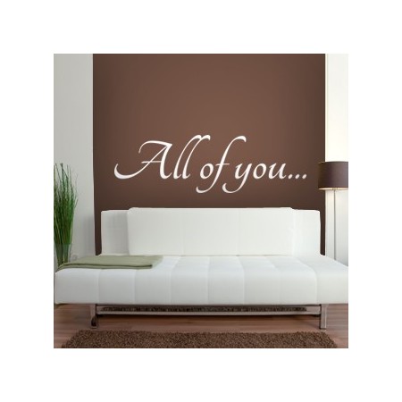 vinilos texto All of you...