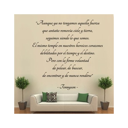 Vinilos poema Tennyson