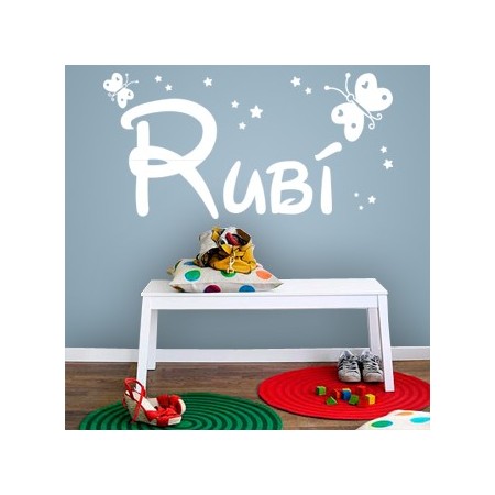 Vinilos nombre Rubí