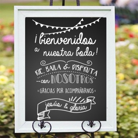 Vinilos Bienvenidos a nuestra boda