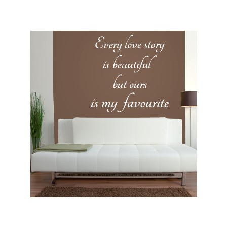 Vinilos texto inglés Love Story...