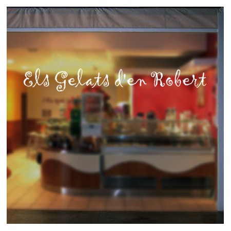 Vinilo personalizado Frase "Els gelats"
