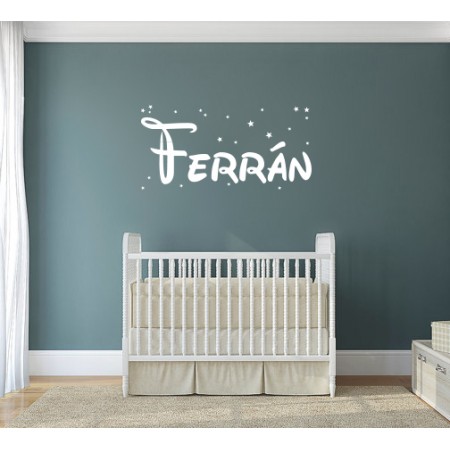 Pegatina pared nombre Ferrán