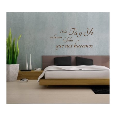 Vinilos frase Sólo tú y yo...
