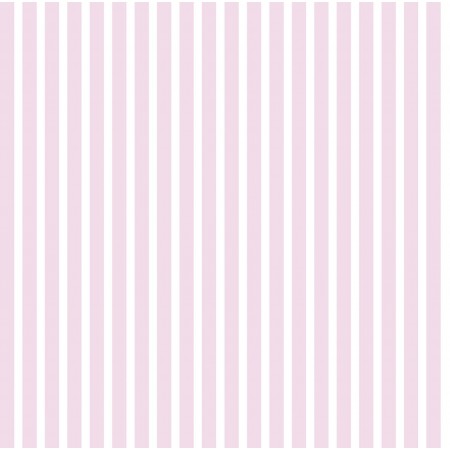 papel pintado Rayas Rosa claro y blanco