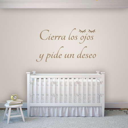 Vinilo frase "Cierra los ojos..."