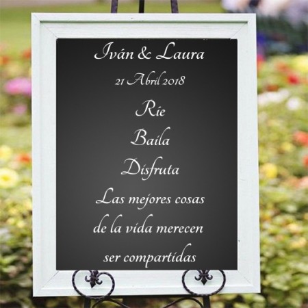 Vinilo para decoración de boda