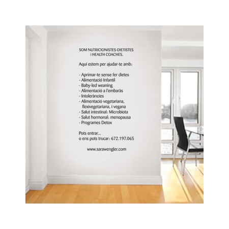 Vinilo Empresa Dietista