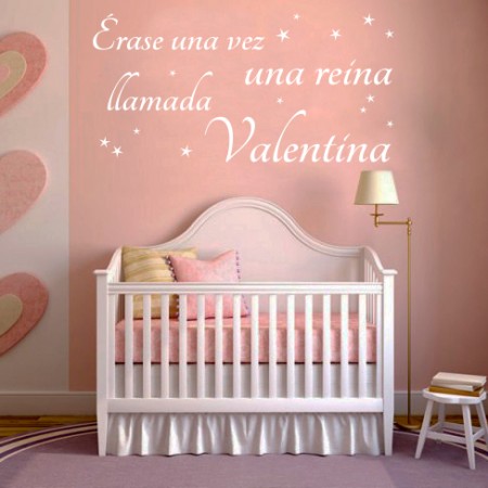 Vinilo nombre Reina Valentina