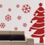 vinilos decorativos arbol y nieve navidad