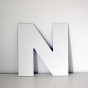 Letra N decorativa lisa