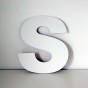 Letra S decorativa lisa