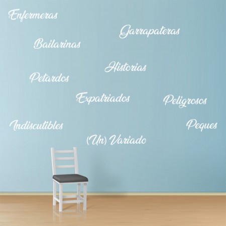 Vinilo personalizado Palabras