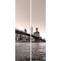 Vinilo Foto Puente Brooklyn 2 piezas