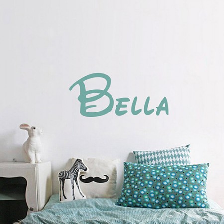 Vinilo Nombre Bella disney