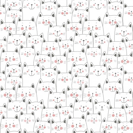 Papel Pintado Infantil gatitos
