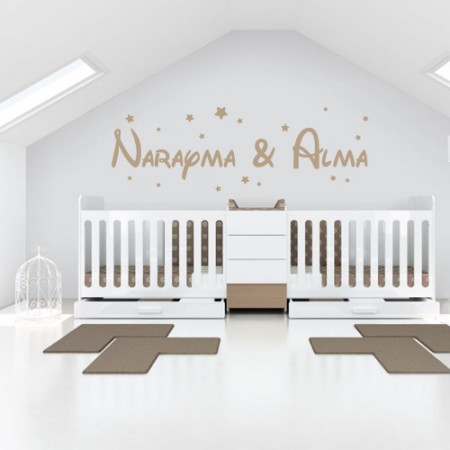 Vinilo nombres Narayma & Alma