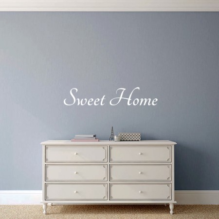 Vinilo frase en inglés Sweet Home