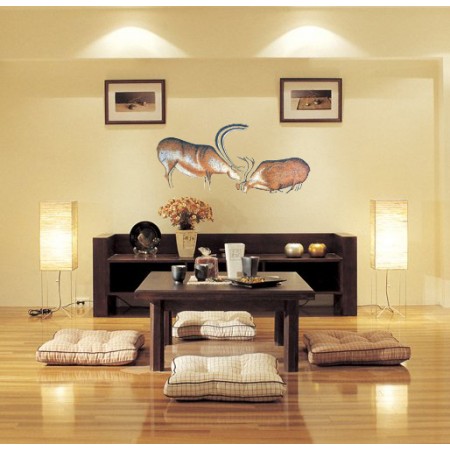 Vinilo Renos Color foto ambiente