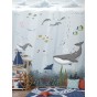 Papel Pintado Mural Infantil fondo marino tonos grises