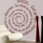 vinilos decorativos textos espiral angel