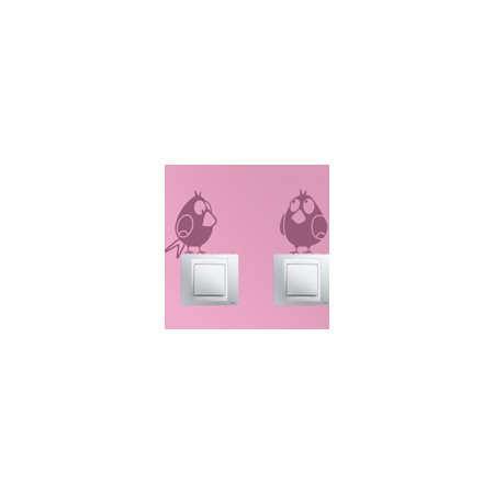 vinilos decorativos pajaritos interruptores