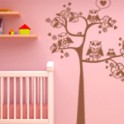 vinilos decorativos infantiles Arbol Buhos