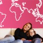 vinilos decorativos Mapa Mundo
