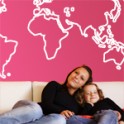 vinilos decorativos Mapa Mundo