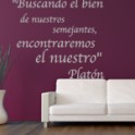vinilos decorativos Frase Platón