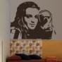 vinilos decorativos Dibujo Foto chica
