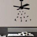 vinilos decorativos Ventilador letras