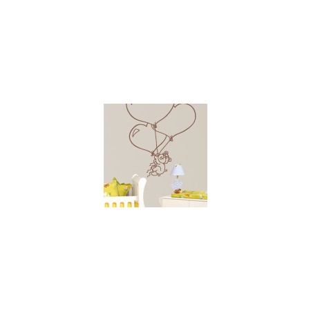 vinilos decorativos Osito en Globos corazones