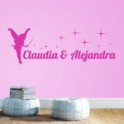 vinilos decorativos nombres alejandra y claudia