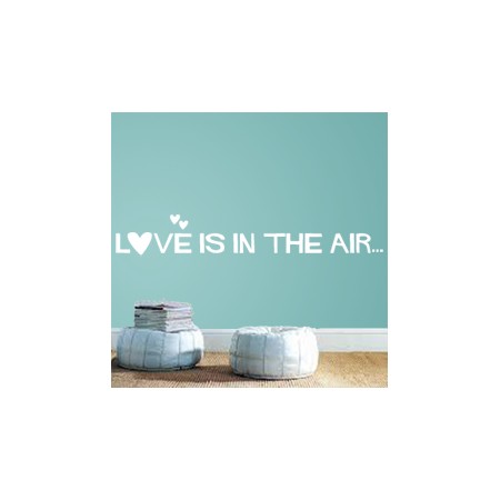 vinilo9s decorativos texto Love is in the Air
