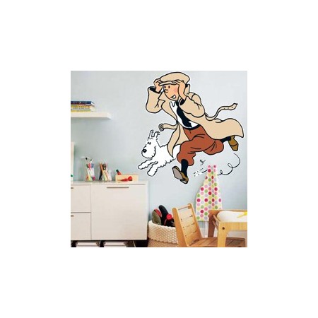 vinilos decorativos Tintín y Milú