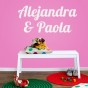vinilos nombres Alejandra & Paola