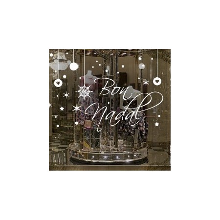 Vinilos escaparates Bon Nadal 