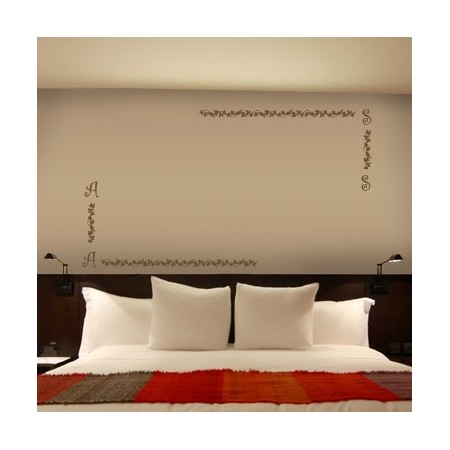 vinilos cenefas flores